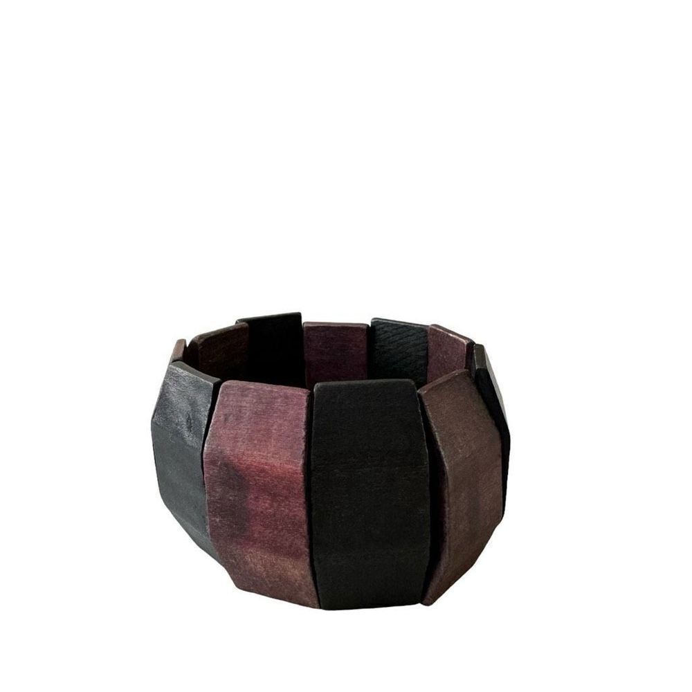 Vintage wooden stretch bracelet